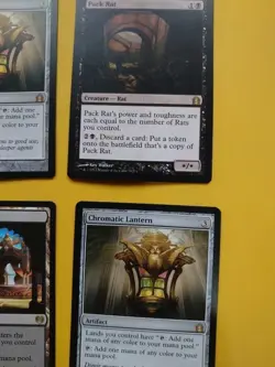 Rare x4 MTG card - Chromatic Lantern x2, Pack Rat, Concealed Courtyard. - Image 2