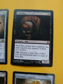 Rare x4 MTG card - Chromatic Lantern x2, Pack Rat, Concealed Courtyard. - Image 3