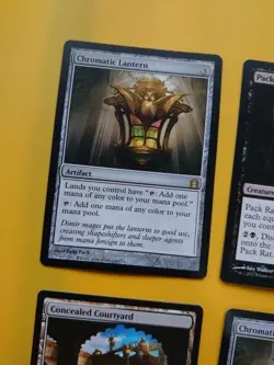 Rare x4 MTG card - Chromatic Lantern x2, Pack Rat, Concealed Courtyard. - Image 4