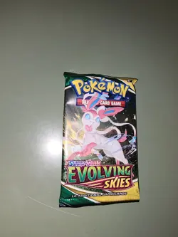 2021 Pokemon Evolving Skies Booster Pack Factory Sealed - Image 1