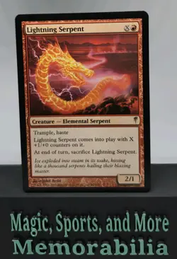 MTG Lightning Serpent Coldsnap Regular Rare Magic The Gathering LP - Image 1