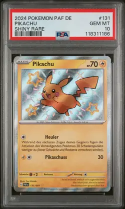 Pokemon Pikachu 131/091 Shiny Paldeas Schicksale PSA 10 GEM MINT - Image 1