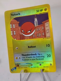 Voltorb 64/147 - Aquapolis *NM* Reverse Holo Pokemon Card *Free Tracked Post* - Image 2