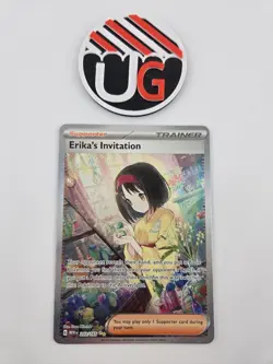 Pokemon Clean Card! Erika's Invitation 203/165 Sv: Scarlet & Violet 151 Holo - Image 1