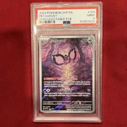 2024 POKEMON SVP EN PECHARUNT #129 SHROUDED FABLE ETB PSA 9 - Image 2