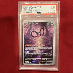 2024 POKEMON SVP EN PECHARUNT #129 SHROUDED FABLE ETB PSA 9 - Image 5