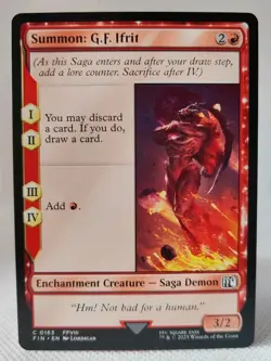 Magic MTG - Summon: G.F. Ifrit - Final Fantasy - NMINT #0163 - Image 1
