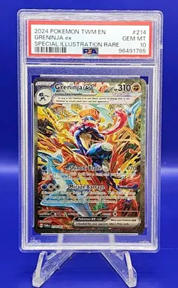 2024 POKEMON TWILIGHT MASQUERADE SPECIAL ILLUSTRATION RARE GRENINJA EX PSA 10 - Image 1