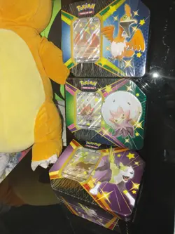 Pokemon TCG:Shining Fates V Tin Complete Set Of 3x Factory Sealed 18 Packs Total 820650829505 - Image 1