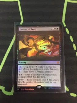 MTG Magic The Gathering Season Of Loss Foil Mythic Prerelease Promo Commander - Image 1