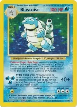 Pokemon TCG - Blastoise - 2/102 - Holo Rare - Base Set Unlimited [Near Mint] - Image 1