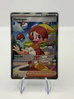 Harlequin 163/086 NM - Illustration Rare - 2025 S&V TCG Pokemon White Flare - Image 1