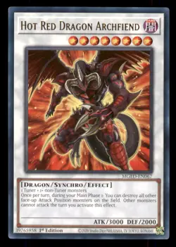 Yugioh Hot Red Dragon Archfiend #MGED-EN067 Maximum Gold: El Dorado LP - Image 1