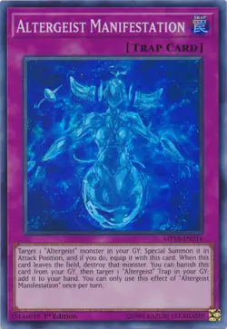 Altergeist Manifestation - MP18-EN216 - Super Rare - 1st Edition - Lightly Playe - Image 1