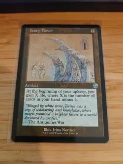 MTG Ivory Tower (Schematic Retro Frame) The Brothers' War M/NM Free UK P&P - Image 1
