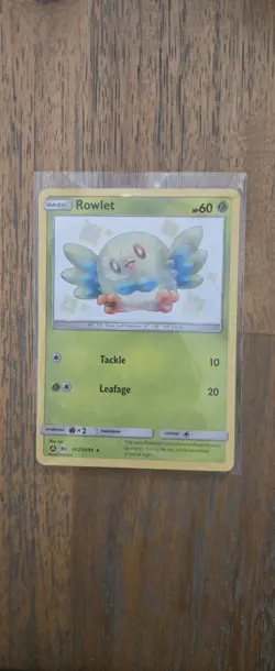 Shiny ROWLET SV2/SV94 Hidden Fates Shiny Vault Rare PACK FRESH Pokemon Card - Image 1