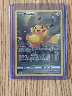 Pikachu GG30/GG70 Galarian Gallery Pokemon Card Crown Zenith - NM - Image 1