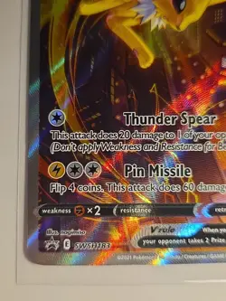Jolteon V SWSH183 SWSH: Sword & Shield Promo Cards Holo NM 2 - Image 5