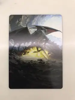 Ancient Copper Dragon Art Series MTG Magic the Gathering Card NM Near Mint CLB - Image 1