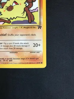 Pokemon Cards: Team Rocket 1st Edition Common: Mankey 61/82 - Image 4