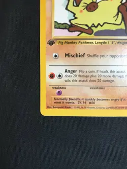 Pokemon Cards: Team Rocket 1st Edition Common: Mankey 61/82 - Image 5