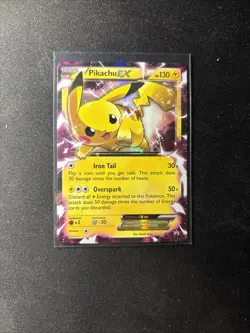 Pikachu EX - XY84 - Pokemon XY Promo Ultra Rare Card - LP - Image 1