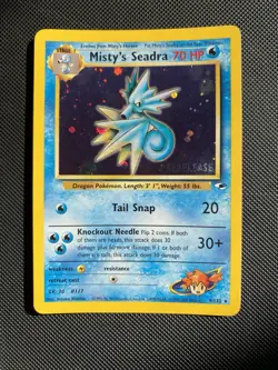 Misty's Seadra 9/132 Holo Prerelease Promo - WoTC Pokemon TCG Card - NM - Image 1