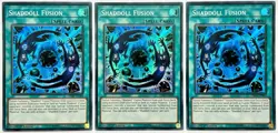 3 x SDSH-EN049 Shaddoll Fusion - Super Rare 1st Edition Near Mint YuGiOh Cards - Image 1