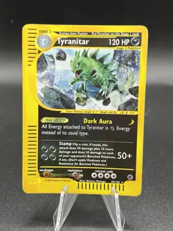 Pokemon Card - Tyranitar Expedition Base Set 29/165 Reverse Holo HP/DMG Zc1 - Image 1