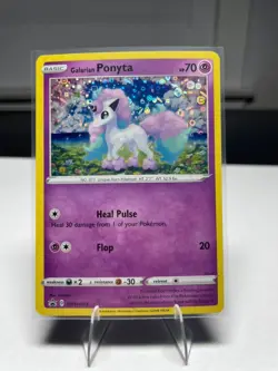 Pokemon Galarian Ponyta - SWSH013 Black Star PROMO HOLO FOIL Card NM/M - Image 1