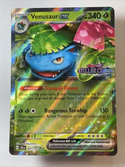 Venusaur ex (Stellar Crown Stamp) 001/142 - Miscellaneous Cards & Products Holo - Image 1