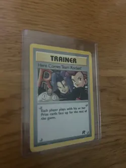 Pokemon TCG Team Rocket Holo Rare Card 15/82 Here Comes Team Rocket - Image 2