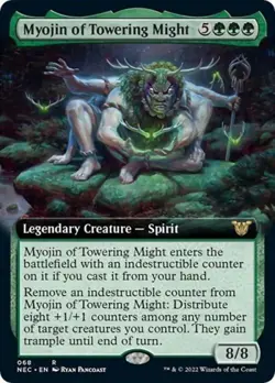 Myojin of Towering Might (Extended Art) - Near Mint MTG - Image 1