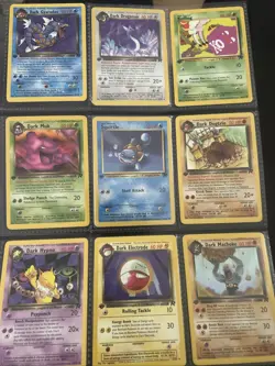 Pokemon First Edition Team Rocket Lot 12 Cards - Image 1