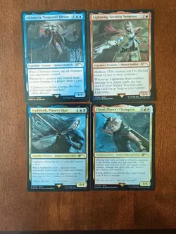 MTG: Final Fantasy Costco Bundle Promo Foil Cards (Set of 4x cards) - NM Cloud - Image 1