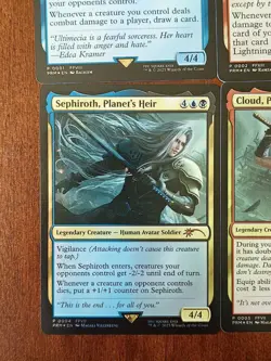 MTG: Final Fantasy Costco Bundle Promo Foil Cards (Set of 4x cards) - NM Cloud - Image 5