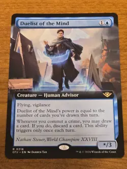 MTG Outlaws of Thunder Junction - Duelist of the Mind - OTJ 318 - Extended Art - Image 1