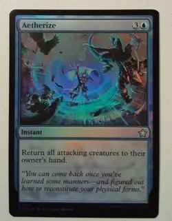 Aetherize *FOIL Uncommon* Magic MtG x1 Foundations - Image 1