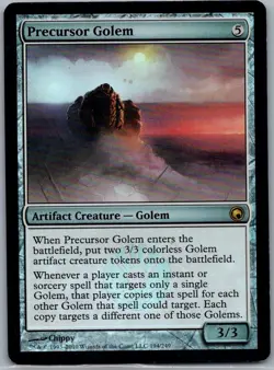 Magic The Gathering Precursor Golem #194 Scars of Mirrodin Foil - Image 1