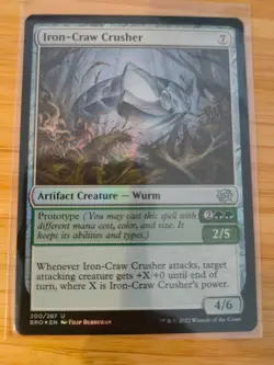 MTG Iron-Craw Crusher (FOIL) 200 The Brothers' War M/NM Free UK P&P - Image 1