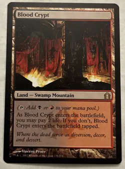Blood Crypt Return to Ravnica Rare, land, swamp/mountain NM - Image 1