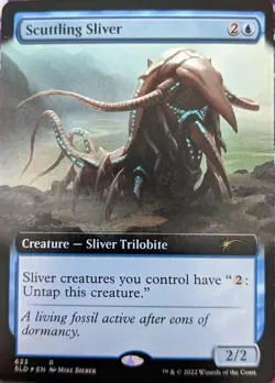 Scuttling Sliver - Foil - Extended Art x1 - Secret Lair Drop Series - NM-Mint, E - Image 1