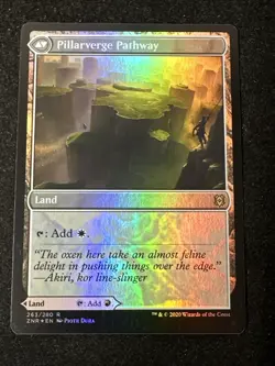 MTG Magic the Gathering Needleverge Pillarverge Pathway 263 Zendikar NM Foil - Image 2