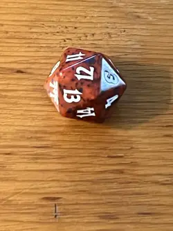 MTG Magic the Gathering 2004 Champions of Kamigawa - Spindown D20 Dice Die - Red - Image 4