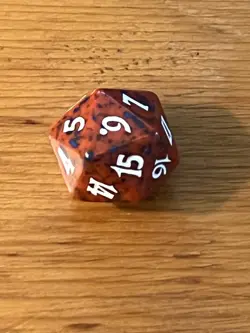 MTG Magic the Gathering 2004 Champions of Kamigawa - Spindown D20 Dice Die - Red - Image 5