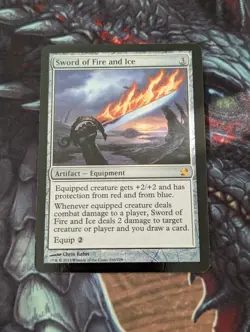 MTG Sticker CEDH EDH Sword of Fire and Ice - Image 1