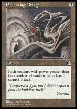 MTG English Ensnaring Bridge Light Play Normal Stronghold - Image 1