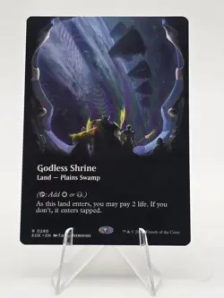 MTG Edge of Eternities Godless Shrine (Borderless) Regular #280 NM - Image 1