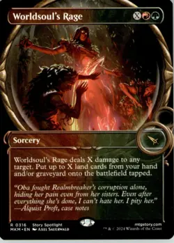 Worldsoul's Rage (Showcase) R Murders at Karlov Manor 316 NM - Image 1