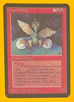 MTG DRAGON WHELP Alpha (OldManMTG 011-968) - Image 1